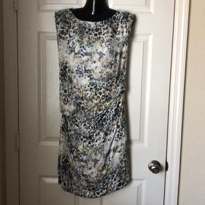 Aaiko Colored Leopard Print Ruched Dress